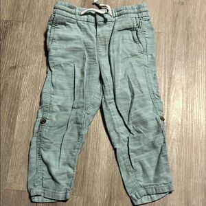 4/$30 H&M Kids Light Green Pants 18-24M